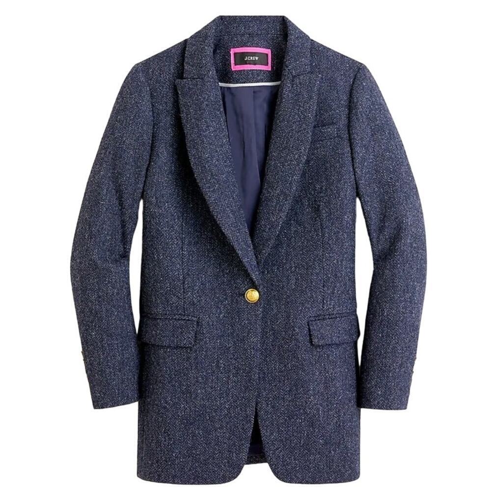 J. Crew Navy Blazer with Gold Button